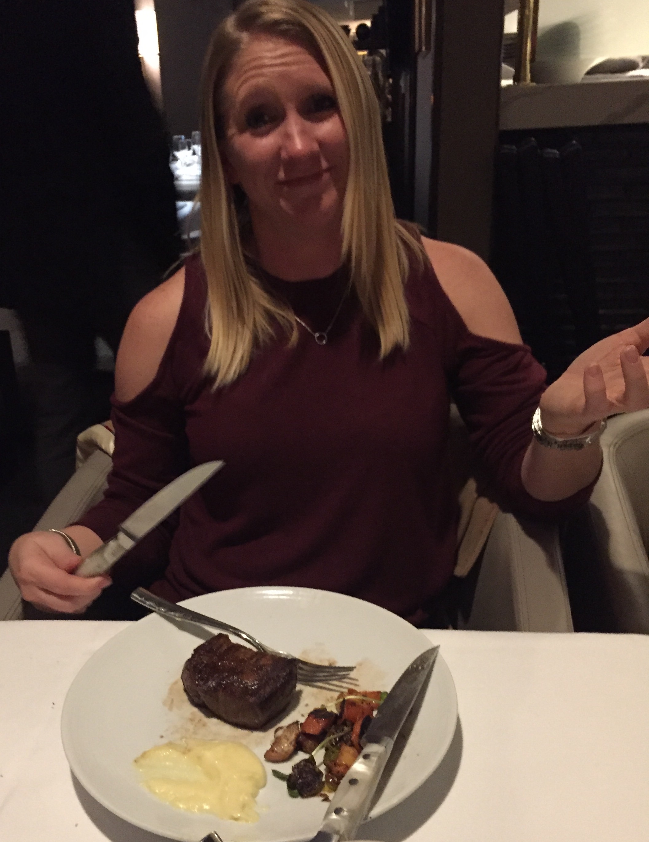 Some people need 2 knives to eat a steak.