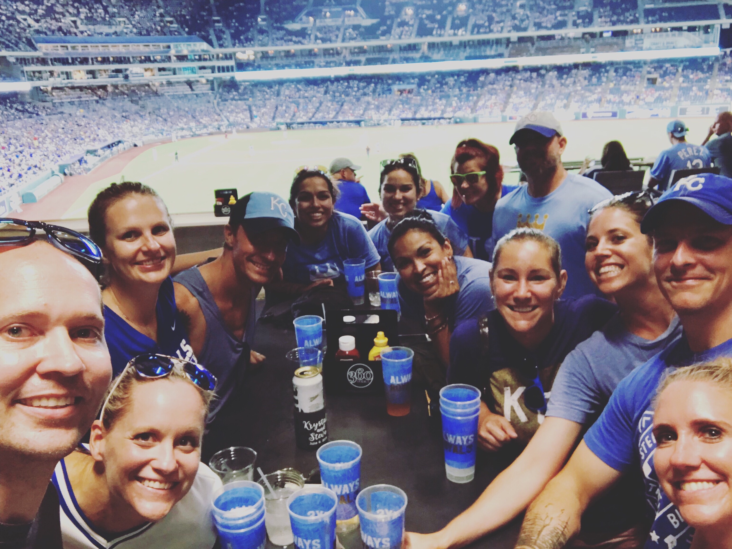 Royals lost to the Indians by 4 but we had a great time at Rivals