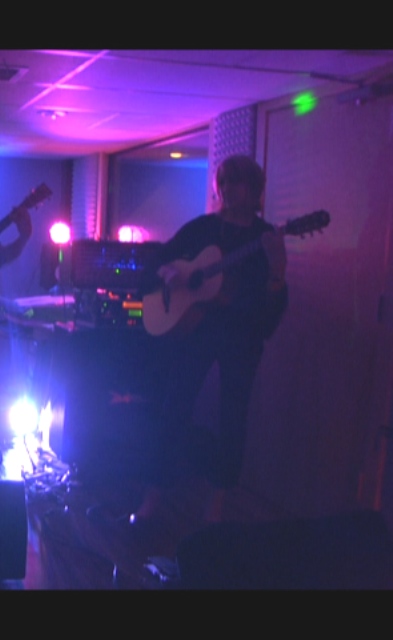 Lynn Ridge performing during show number 3 August 2018. Those guitar lessons are really paying off now!!!