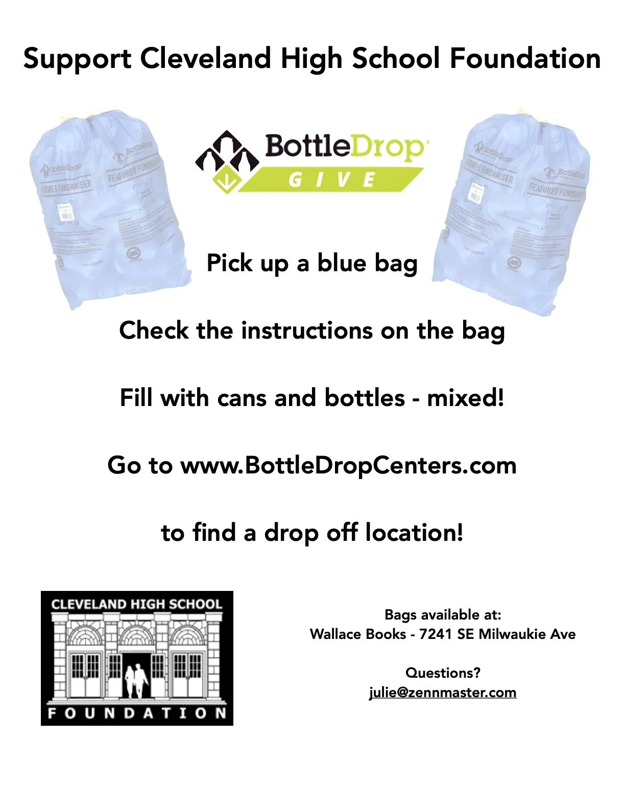 Bottle Drop Fundraiser — CHS Foundation