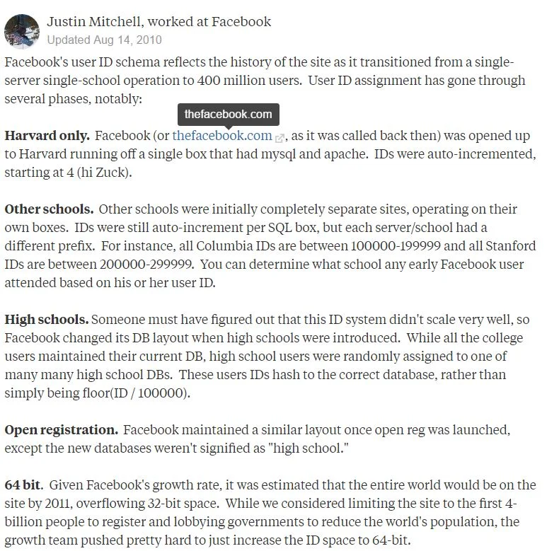 2010 article from Quora.com
