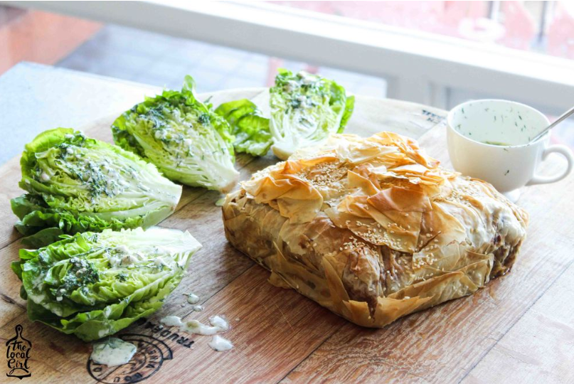 Salmon and Herb Filo Pie 