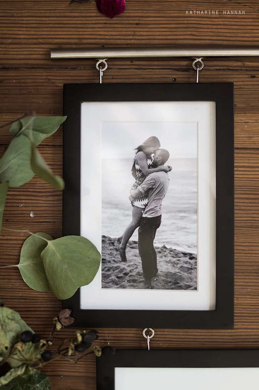 Indiana Dunes engagement session framed photograph