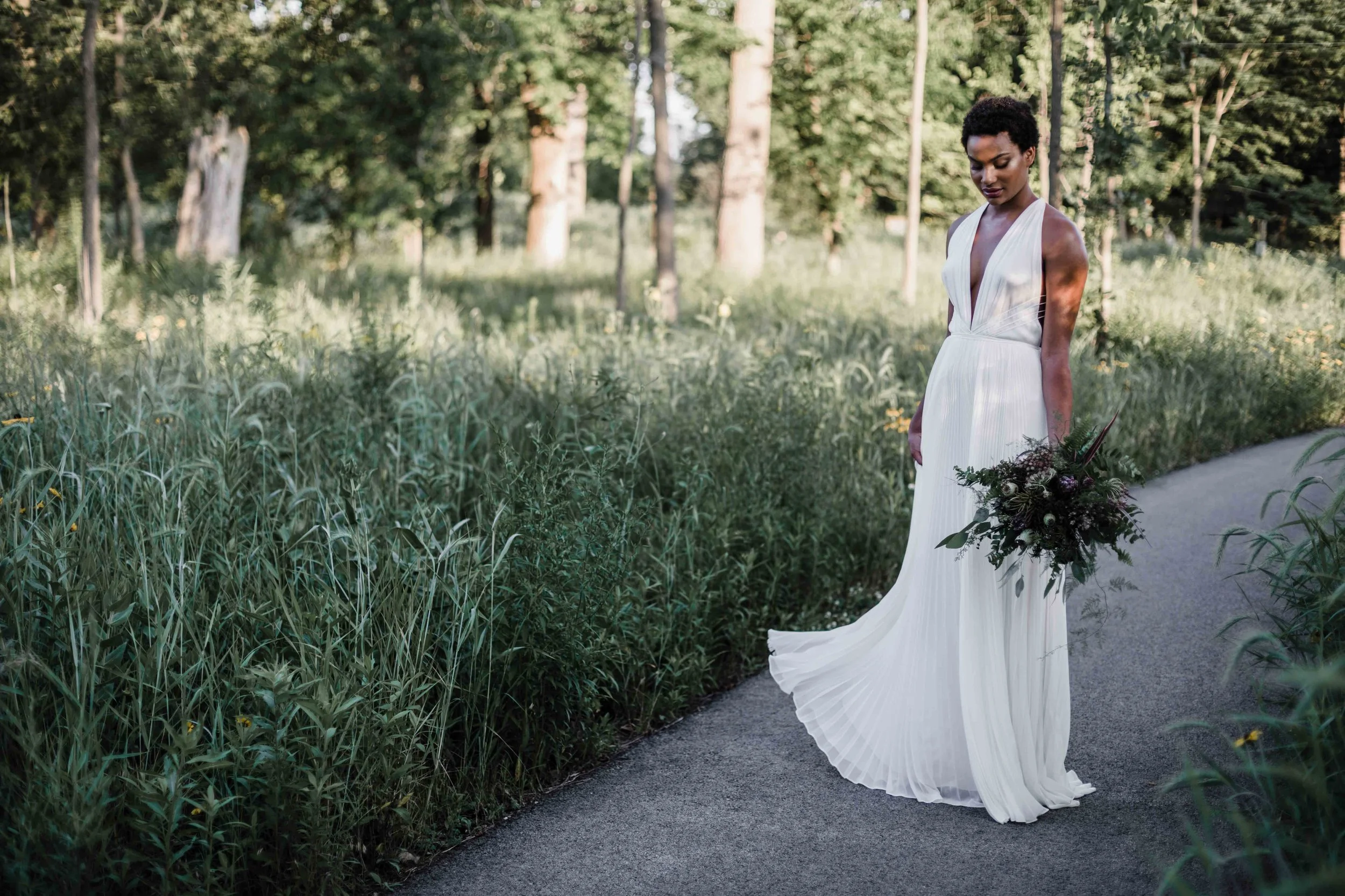 Marguerite Gardens in Chicago creates bridal bouquet
