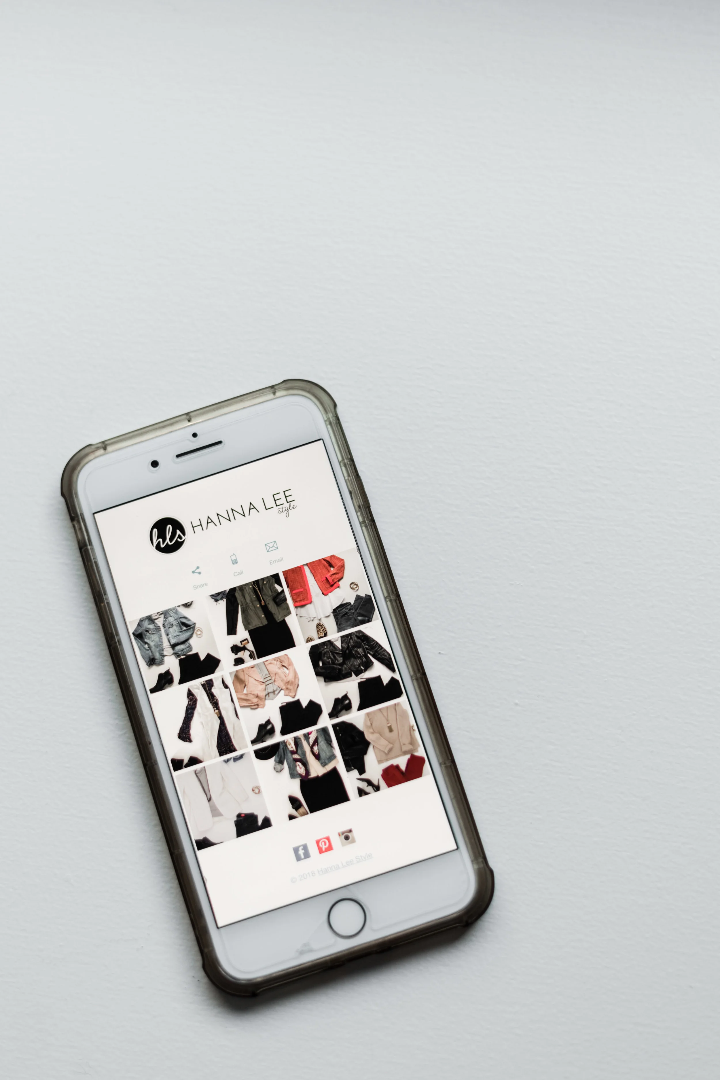 Custom phone app for Hanna Lee Style clients