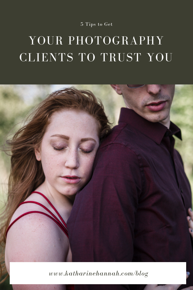 5 tips to get your potential photography clients to trust you so they feel comfortable booking a portrait session with your business