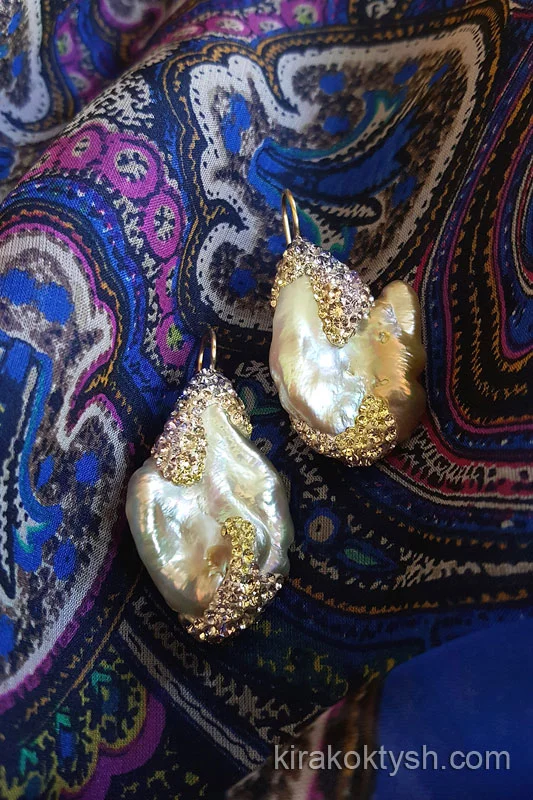 "Pearl Paradise" Cool Keshi Pearl Earrings