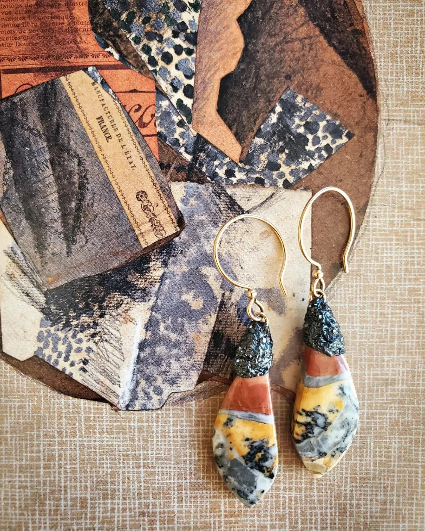 Georges Braque Inspired Earrings