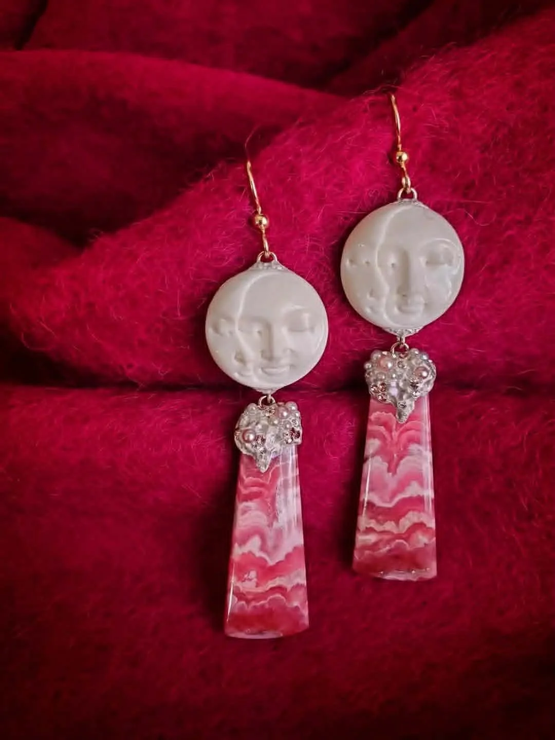 Drowning in Pink Clouds Together Earrings