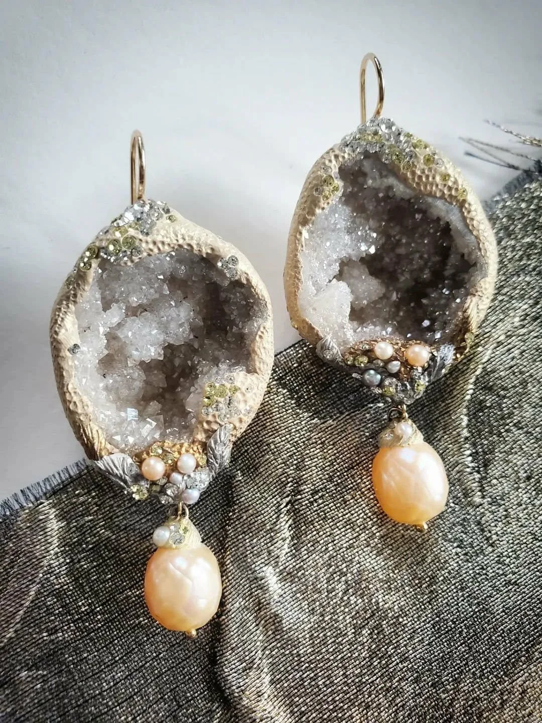 'Ice Grotto' Runway Earrings