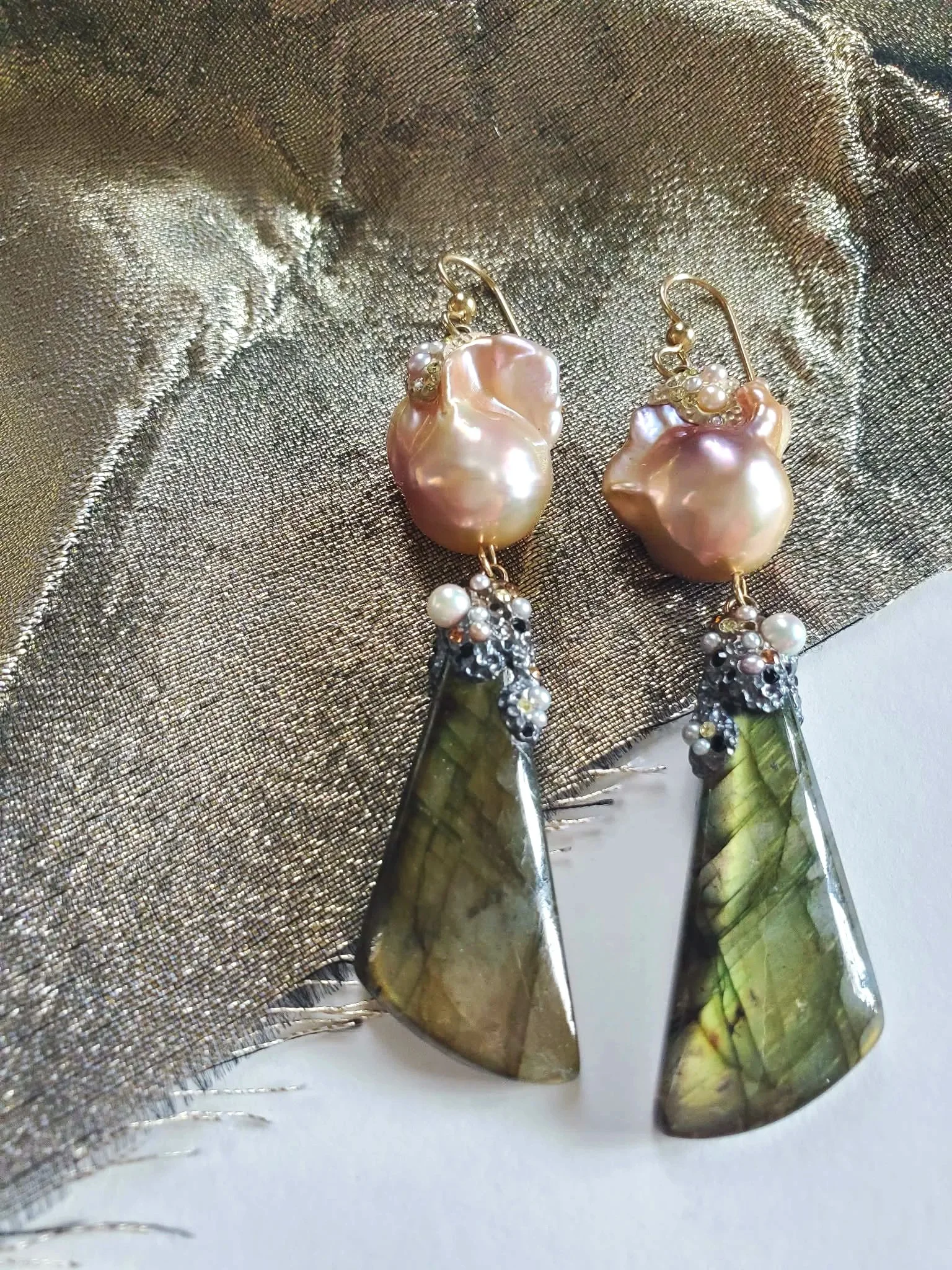 "Winter Atlantic Surf" Earrings