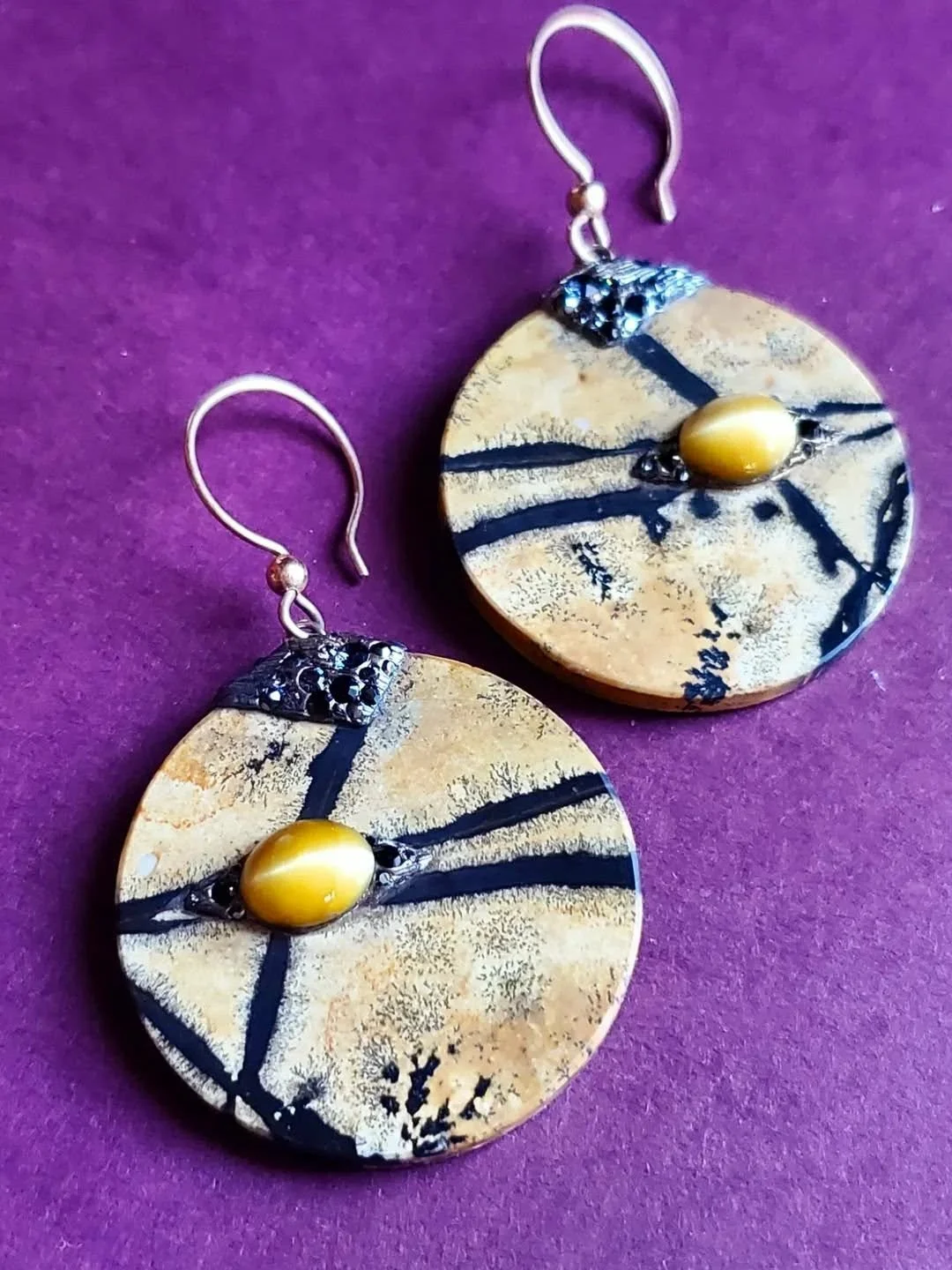 "Space Paths"  Earrings