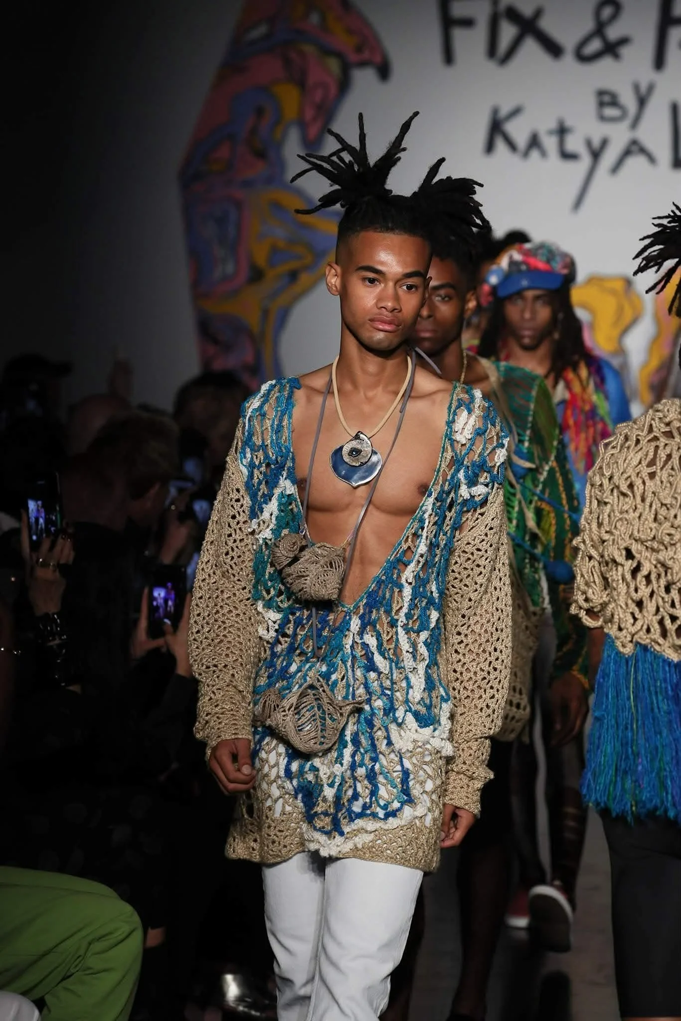 Agate &amp; Stingray Necklace "The Mirror of the Soul"