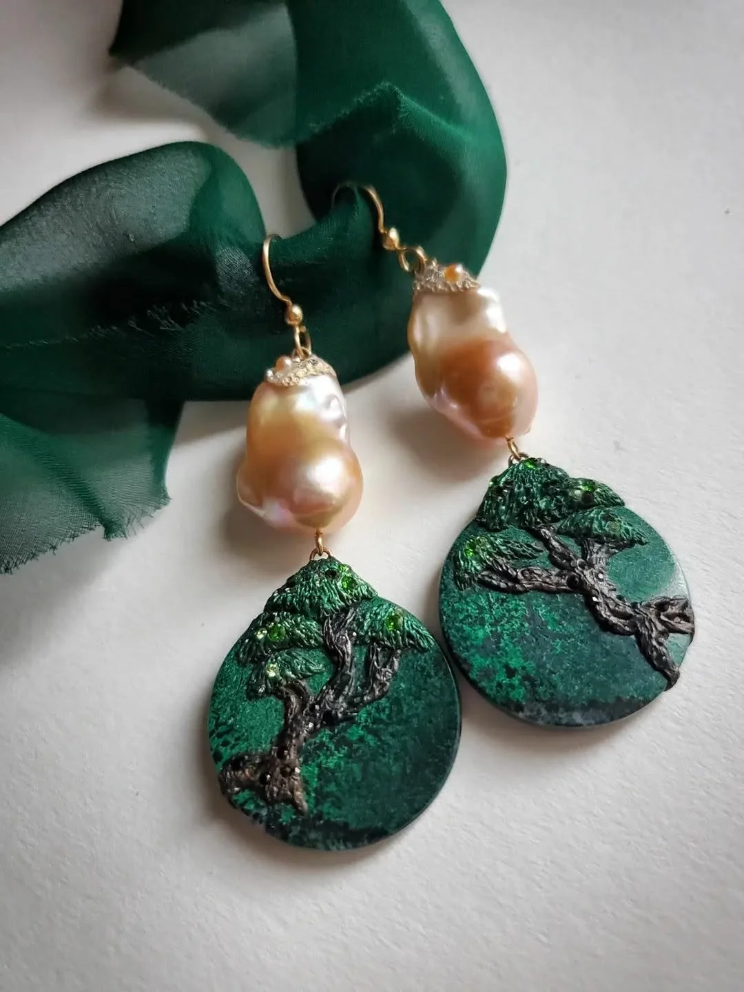 "Listening to the Rustling of the Pines" Earrings