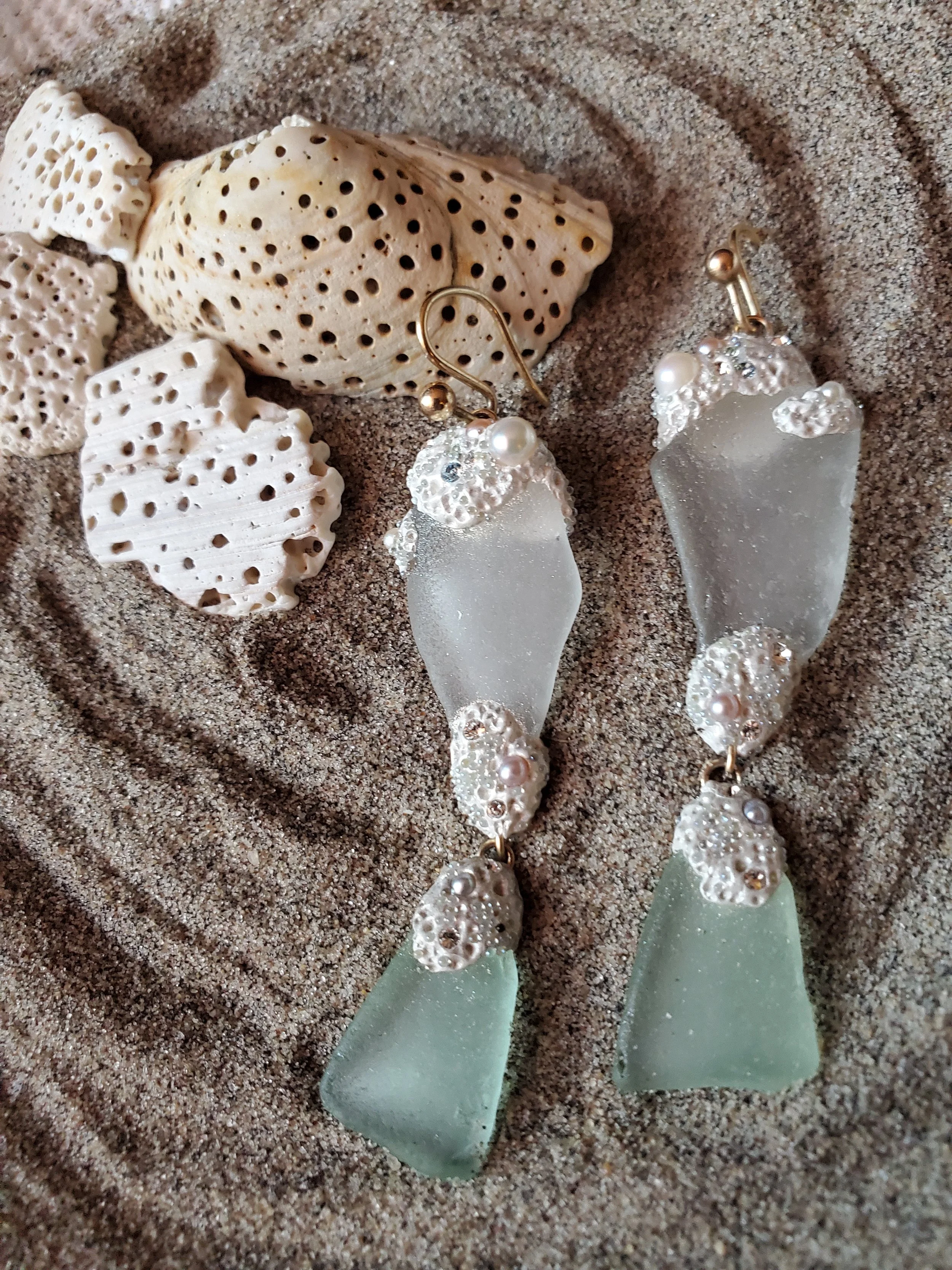 Peacefil Ocean Earrings (double)