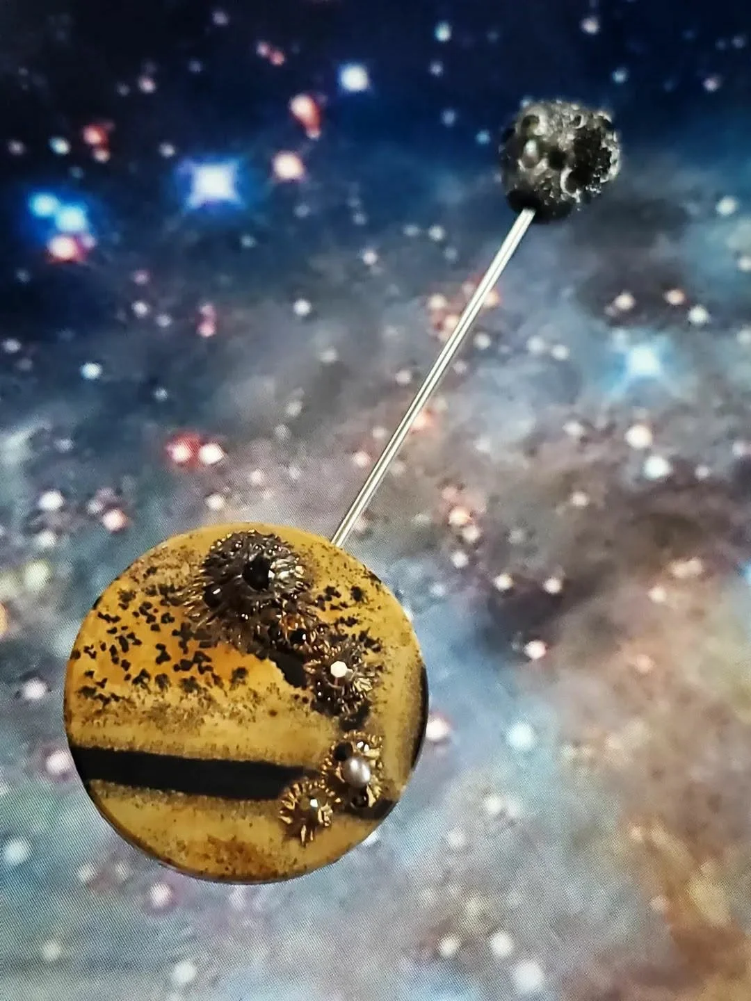 'Planet KKJ1' Double-Sided Cosmic Pin