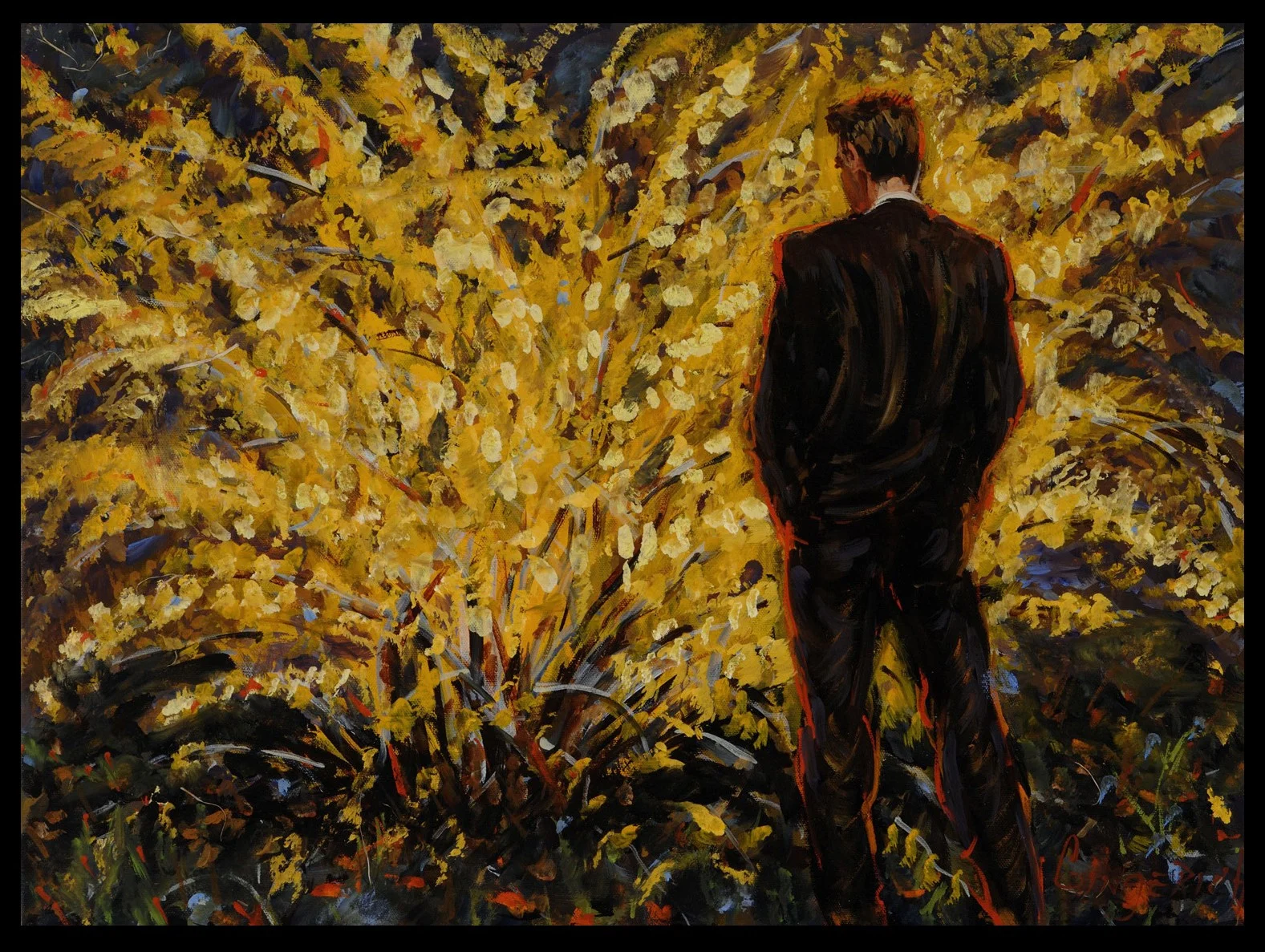 Contemplating Yellow 18 x 24 inches, oil on canvas