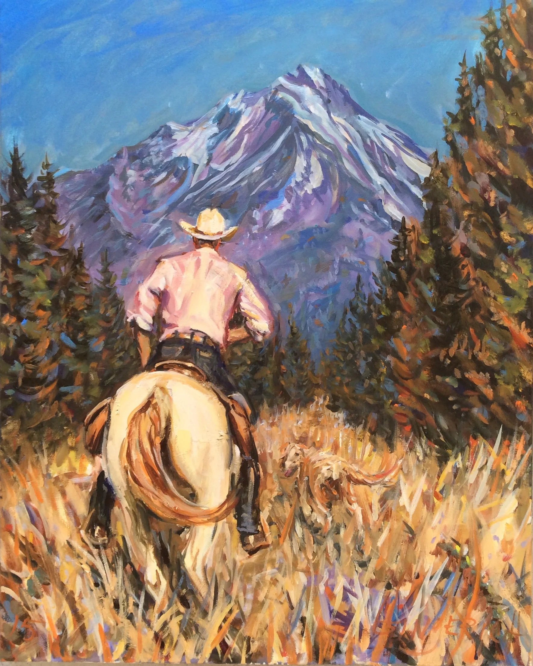 The Trail to Shasta 24 x 30 inches, oil on canvas