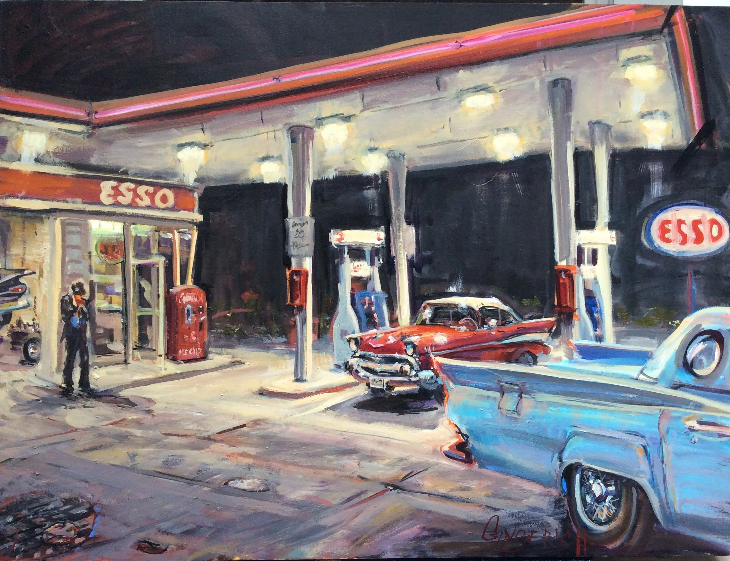 Esso 30 x 40 inches, oil on canvas