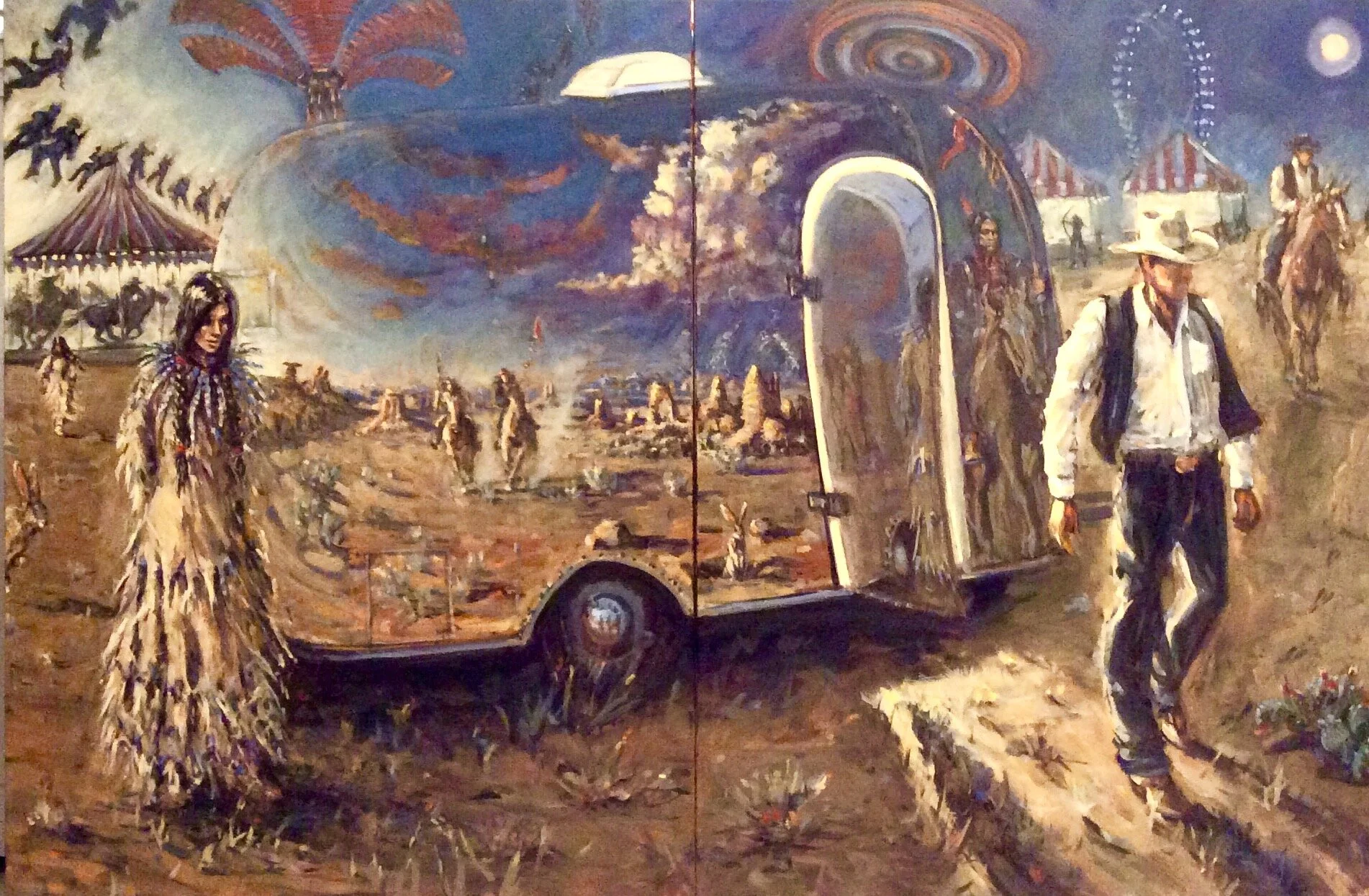 Rodeo Ethos  30 x 40 inches, oil on canvas