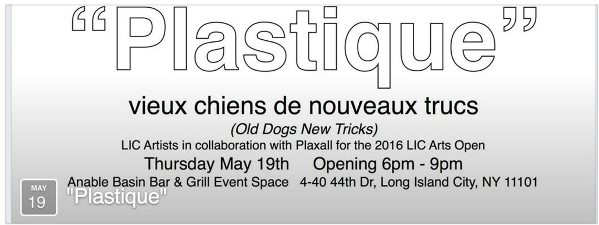 PLASTIQUE - Exhibition Extended: Now on view through May 26