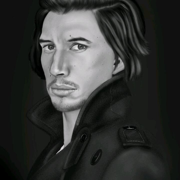 Portrait of Adam Driver.

Success is neither less nor greater than failure. 

16 hours 30 minutes 27 seconds. 

#adamdriver #starwars #jedi #sith #kyloren #kylo #hireme #ihatecoverletters  #procreate #portrait