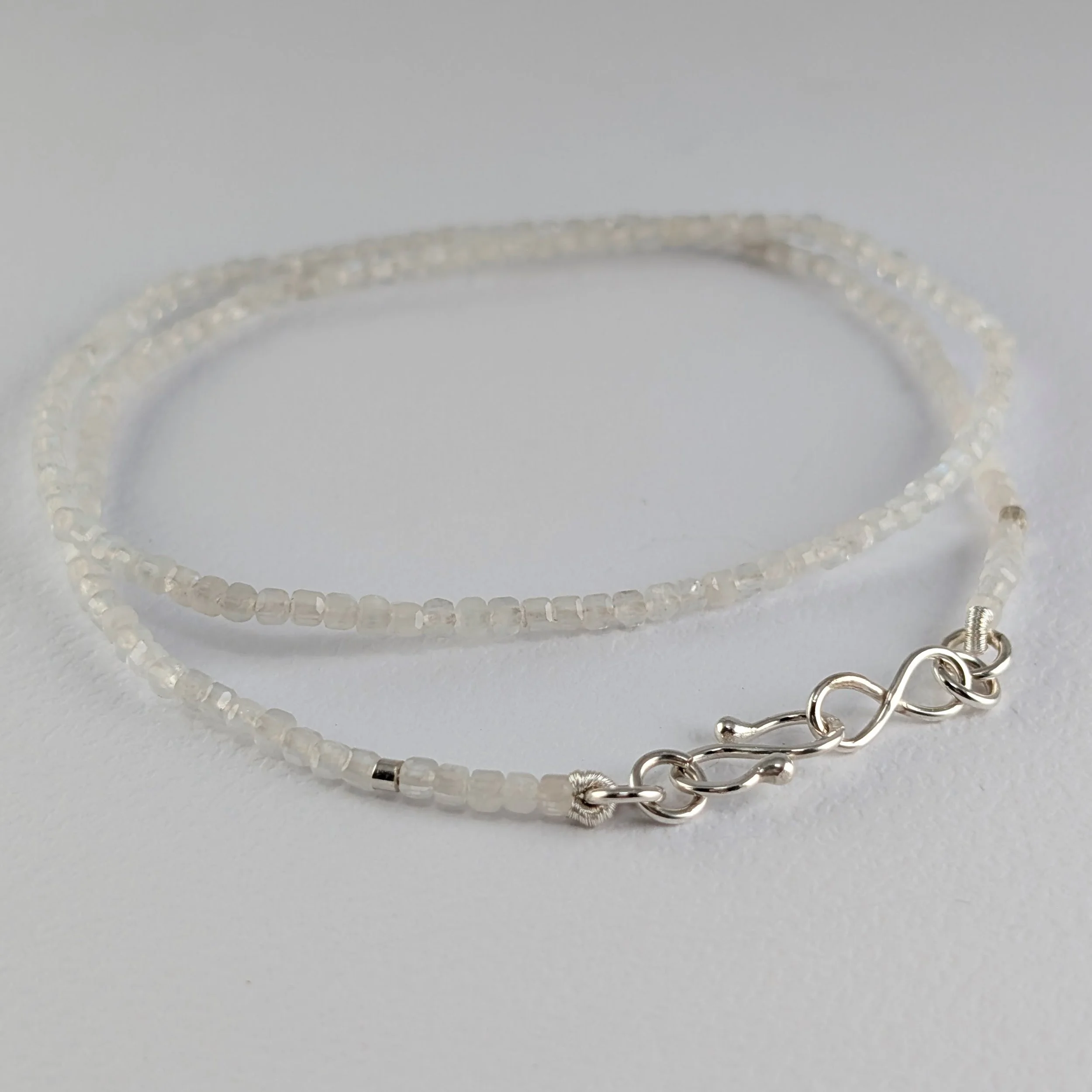 Knotted Moonstone Tiny Cubes Necklace on Silk v2.jpg