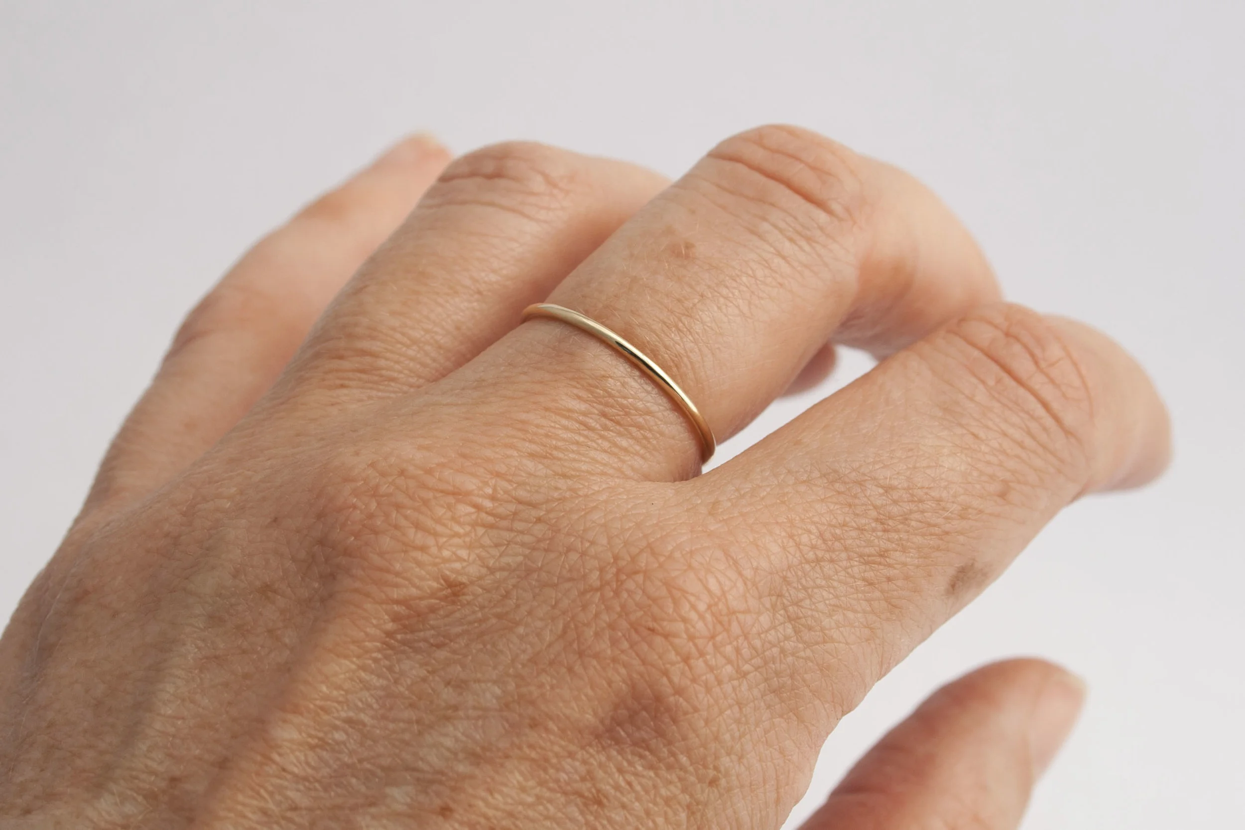 Simple gold ring by Georgina Dunn Jewellery