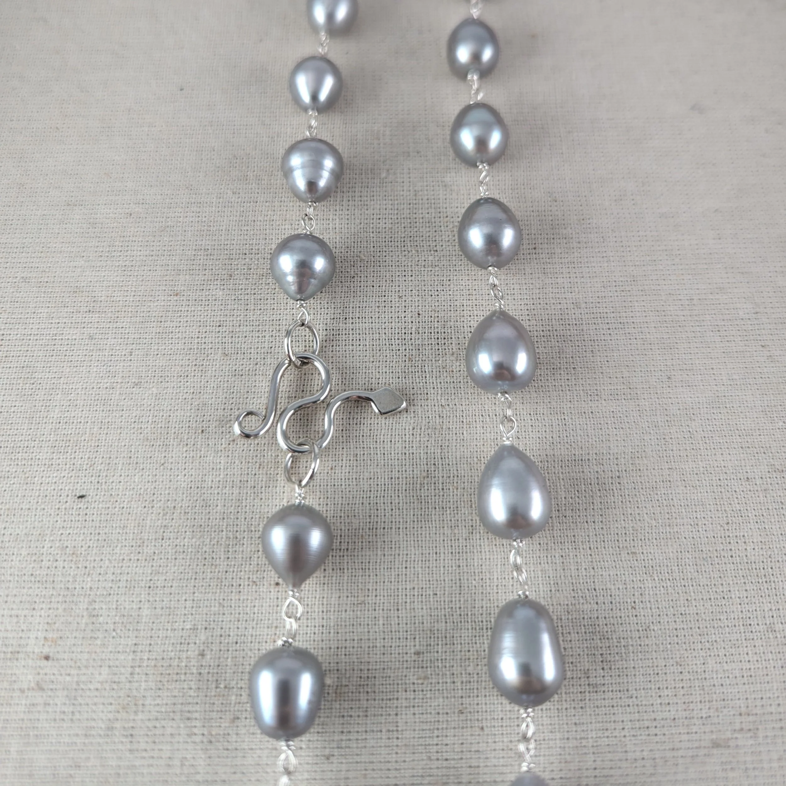 ネックレス・ペンダント [KINDABABY] gemstone gray pearl necklace gemstone gray pearl necklace - kindababy