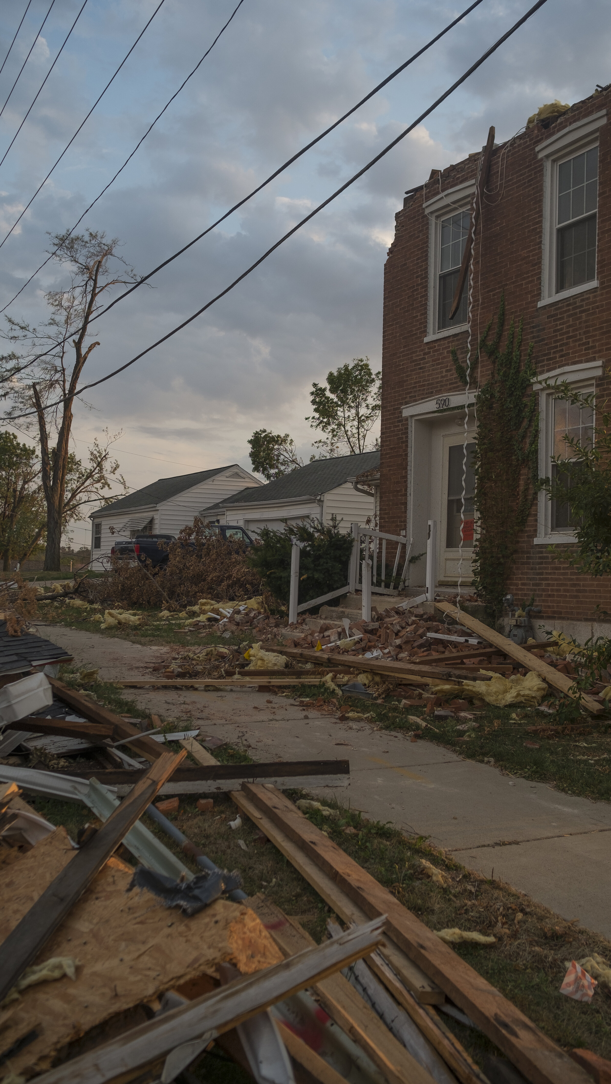  An older home on 11th Street in Marion, Iowa remains unsafe to enter on Friday, August 28th, 2020. 8,000 homes were destroyed or severely damaged with a $23.6 million cost to public infrastructure, according to the Iowa governor’s office. 