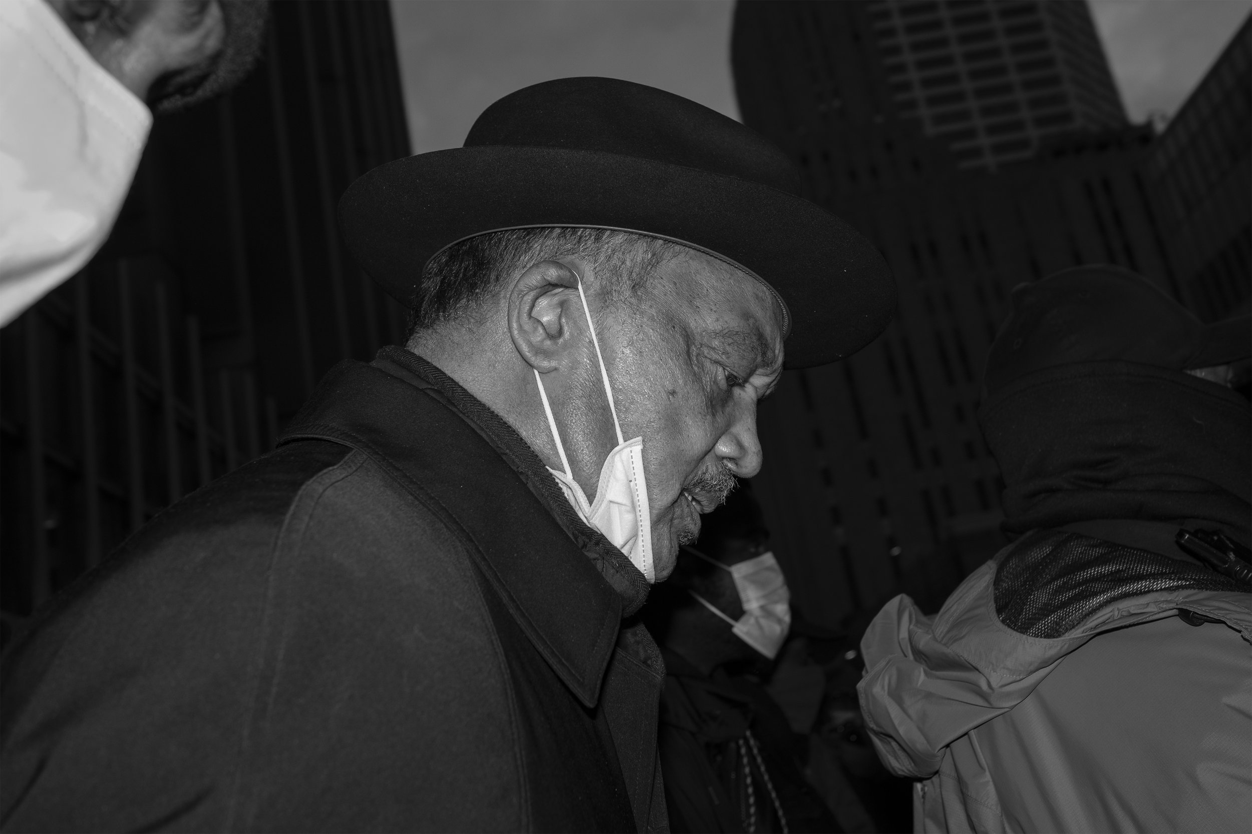  Rev. Jessie L. Jackson, Sr. - political activist, politician and Baptist minister - arrives in downtown Minneapolis during the murder trial of former Minneapolis police officer Derek Chauvin on Friday, March 19, 2021. 