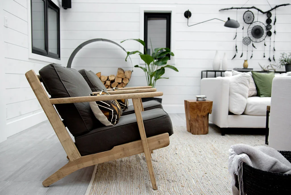 | Chairs, Four Hands | Teak stool | 