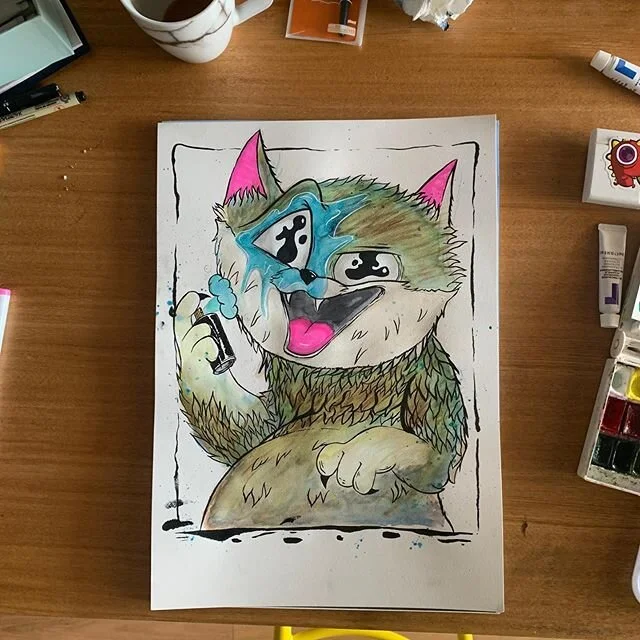 Watercolour and ink
.
.
.
.
.
.
.
.
.
.
.
.
.
.
#painting #watercolor #watercolour #ink #characterdesign #graffiti #graffiticharacter #ironlak #brisbane #illustration #illustrator #papers #paperyachtclub