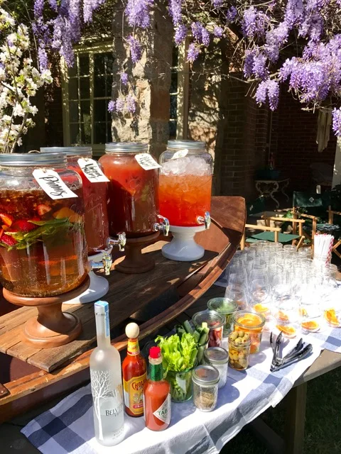 Bloody mary bars and wedding recovery brunches