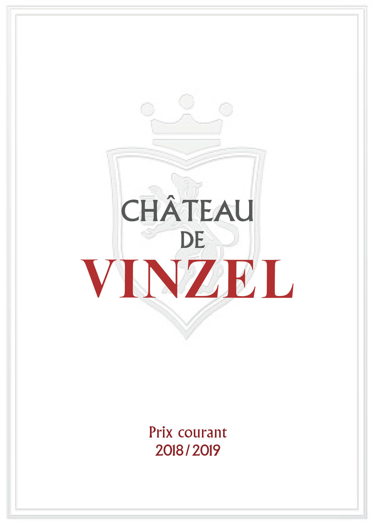 chateau de  vinzel logo creation