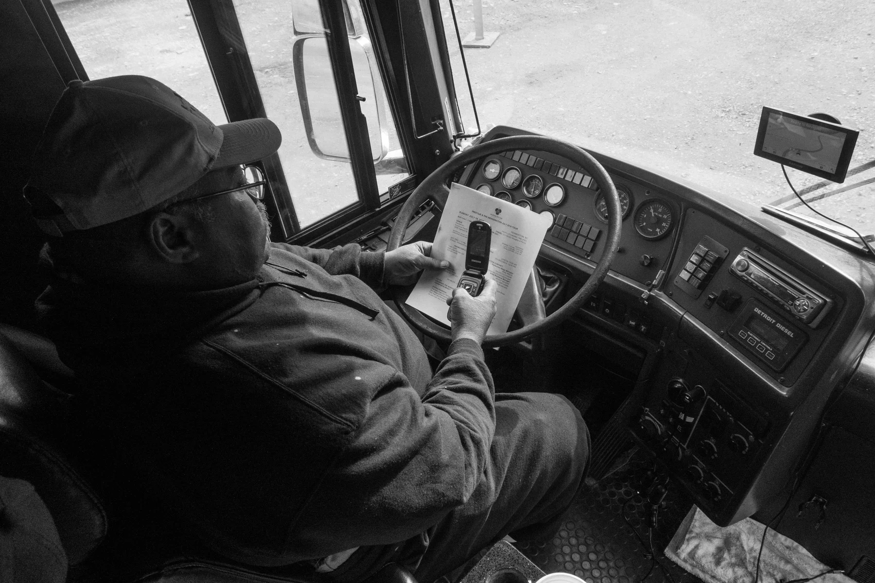 Tour Bus driver; Tiny