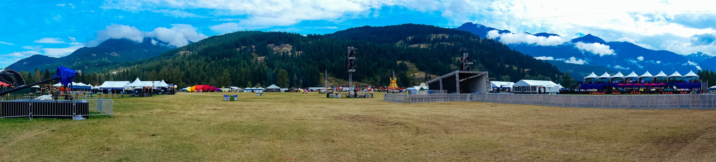Some panoramic images of the venue before gates opened