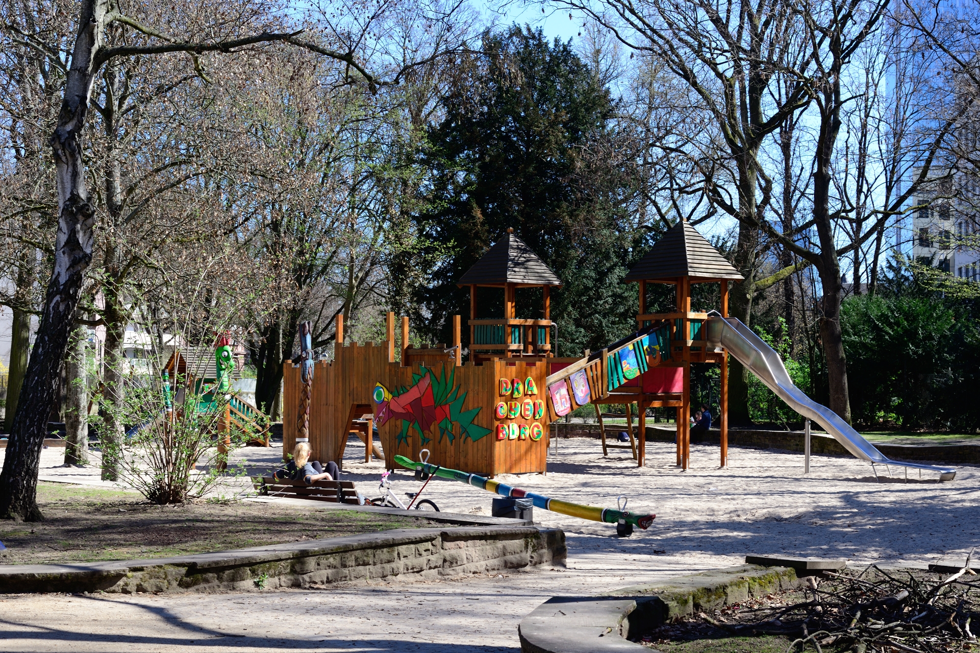 One of the many playgrounds in the park