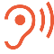 A Wi-Fi signal icon with curved lines radiating outward.