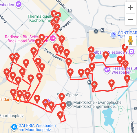 Walking tour Wiesbaden