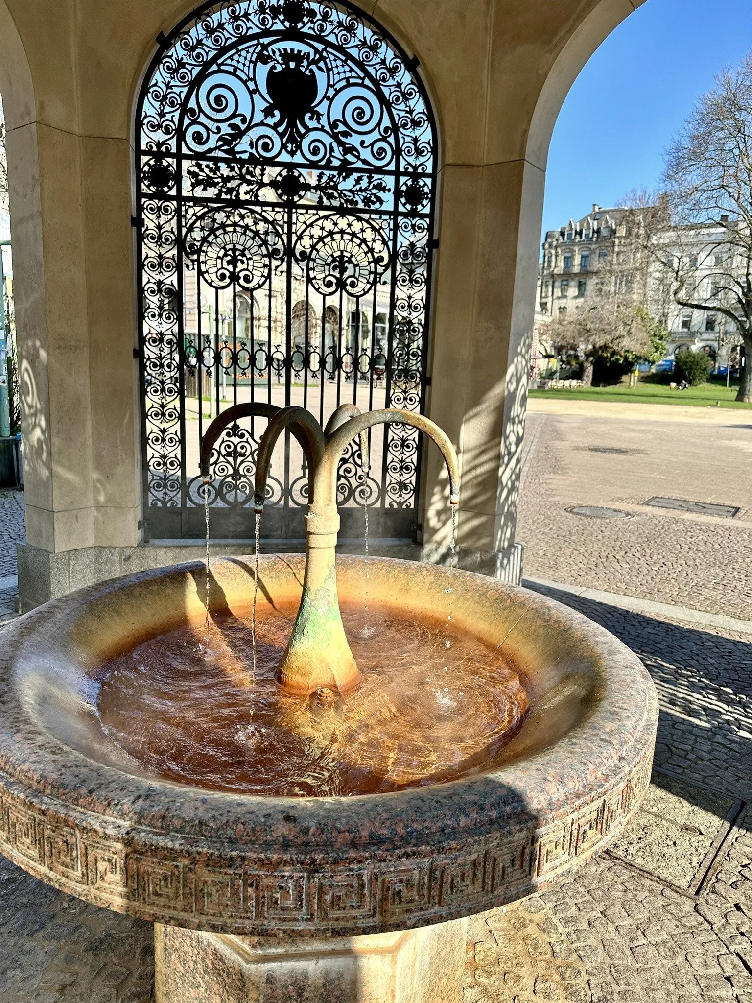 Thermal fountain Wiesbaden