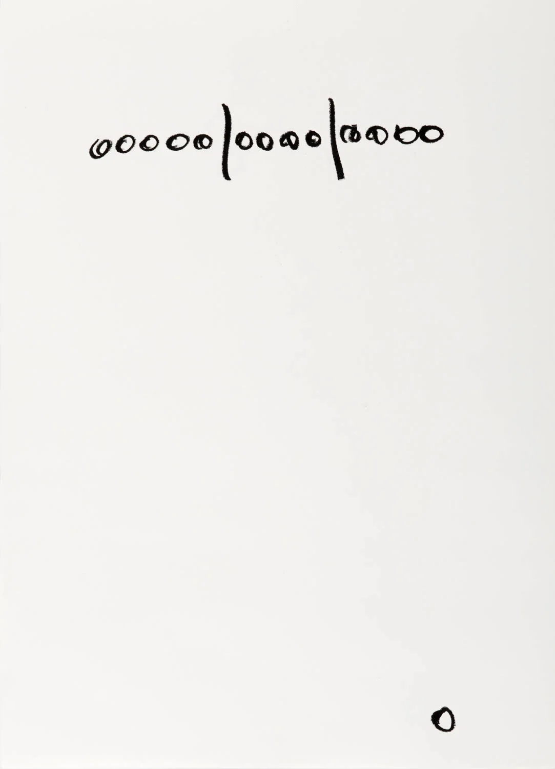 00000/0000/0000 O From Impossible Calendar, 2014-16 29 X 42 CM Oil pastel on paper Photographer: Yigal Pardo