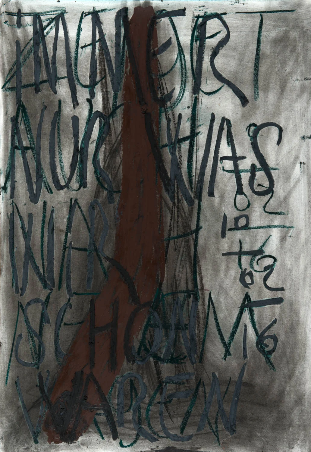 Immer nur was wir schon waren 10/02/16 Pastels on Nostalgique Hahnemühle paper 59,4 x 84,1cm (A1) - 190g/m² Photographer: Yigal Pardo