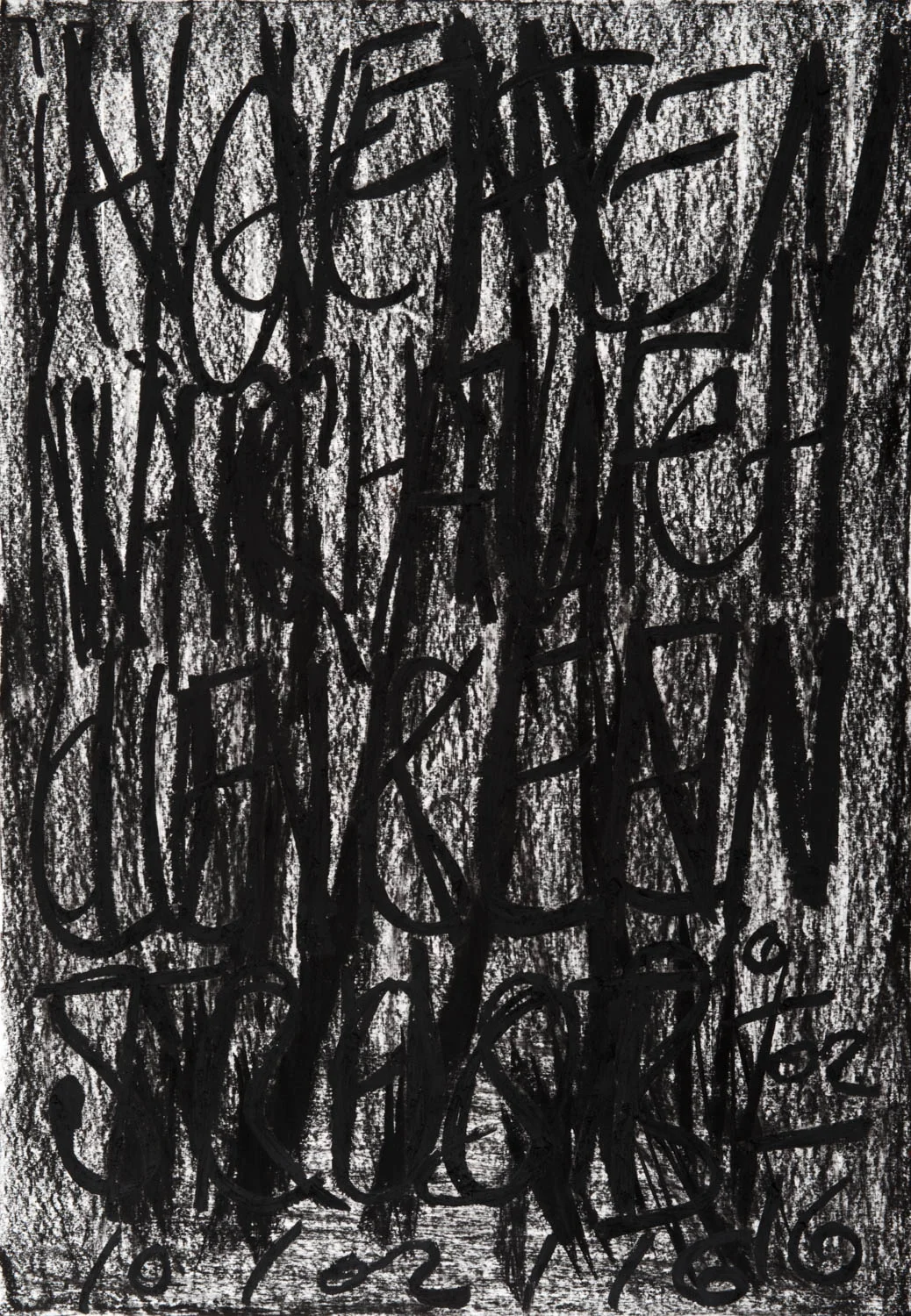 Three claws 10/02/16 Pastels on Nostalgique Hahnemühle paper 59,4 x 84,1cm (A1) - 190g/m² Photographer: Yigal Pardo