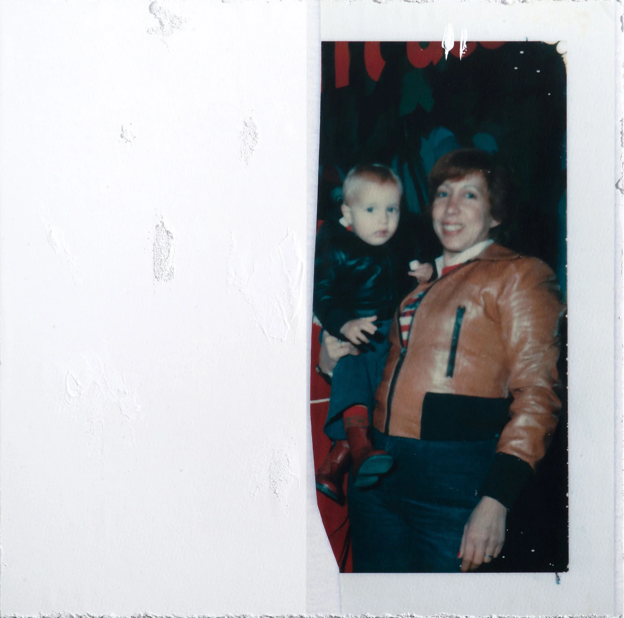 From Family Album 40 X 40 CM Extra coarse gel & digital print on wood panel Crédit photo: Yigal Pardo