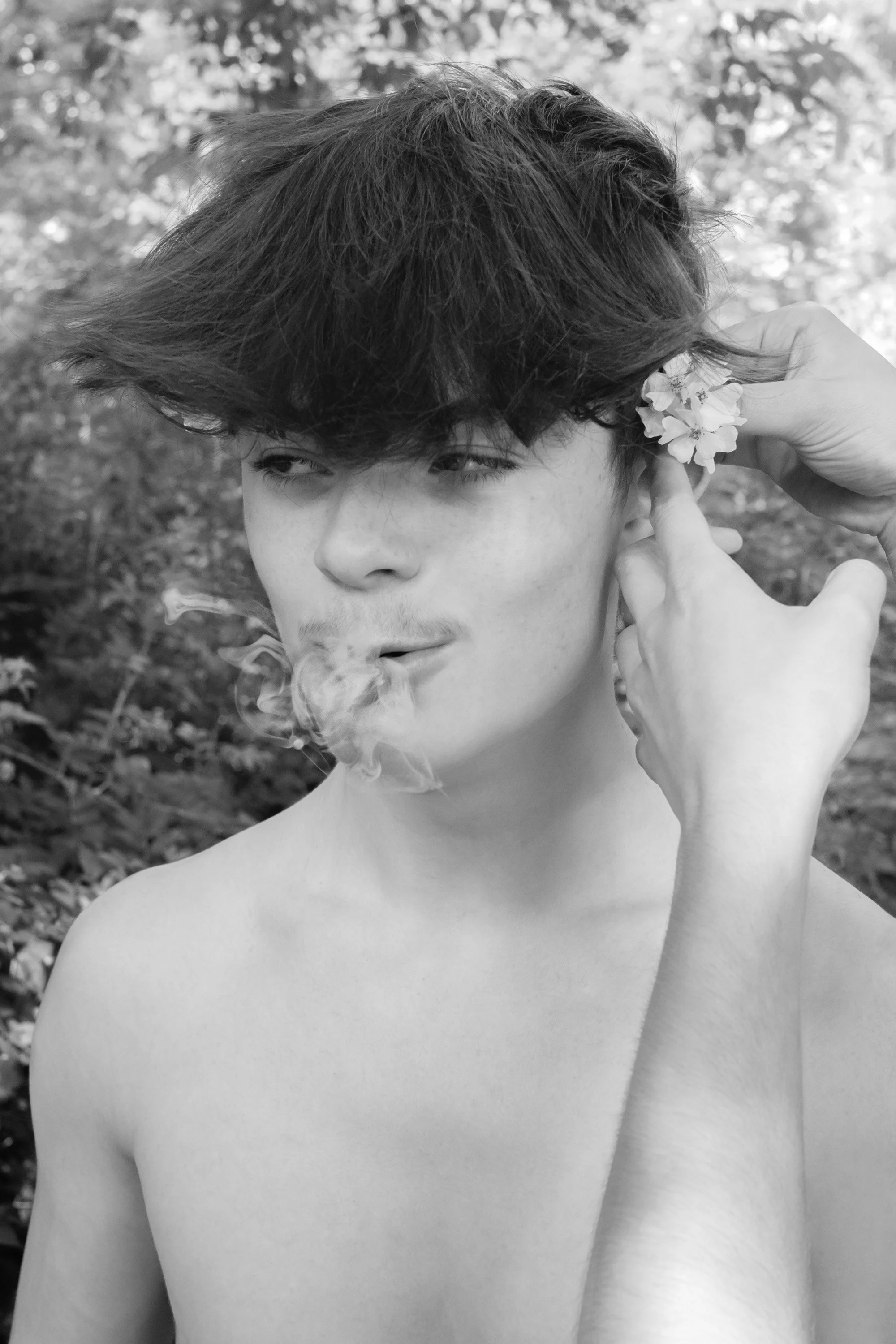 Nick, With Flower and Smoke, The Watering Hole, 2022.jpg