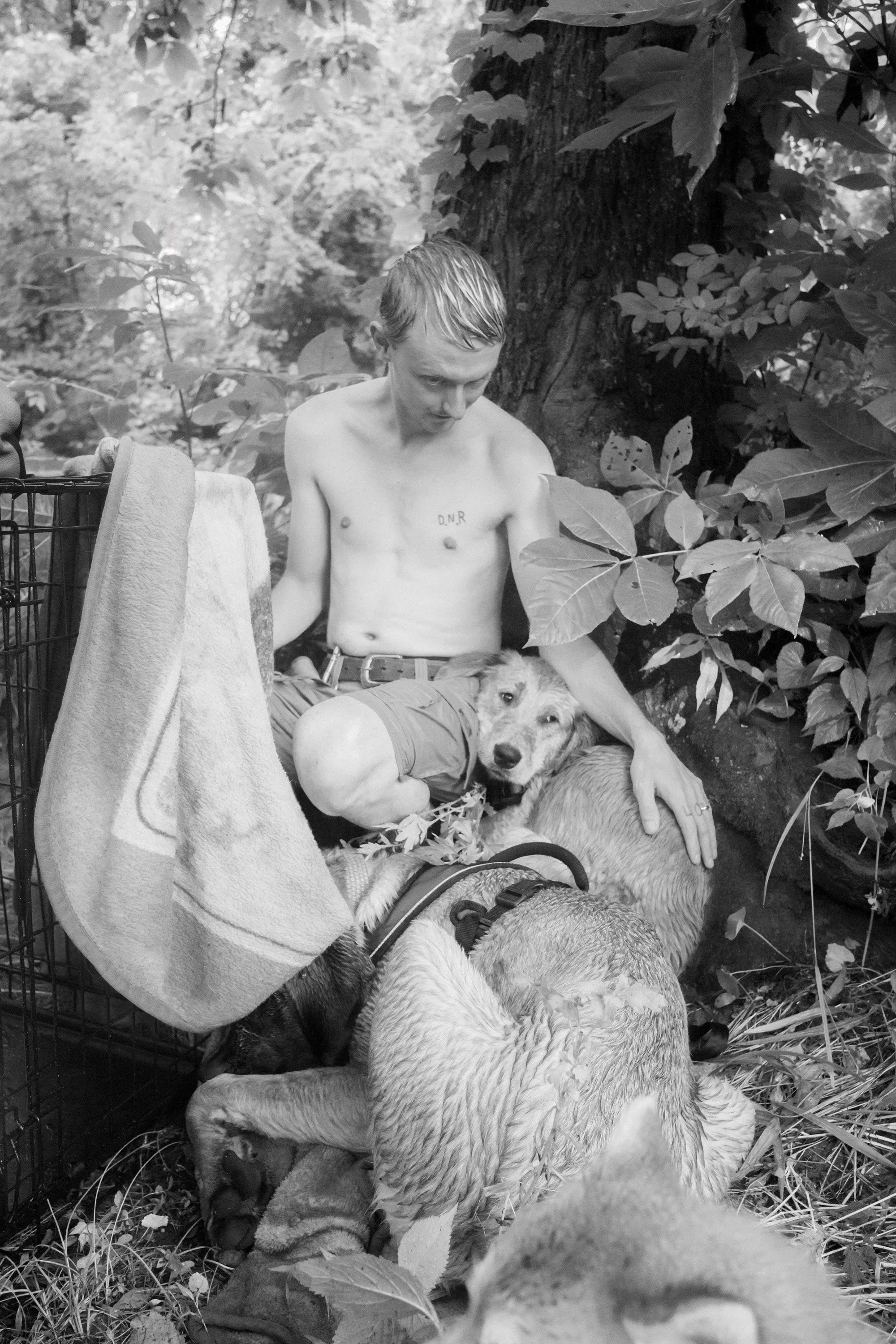 Matthew & His Dogs. The Watering Hole. 2024. From the series ‘Down by the Hudson’ (2013-2025)..jpg