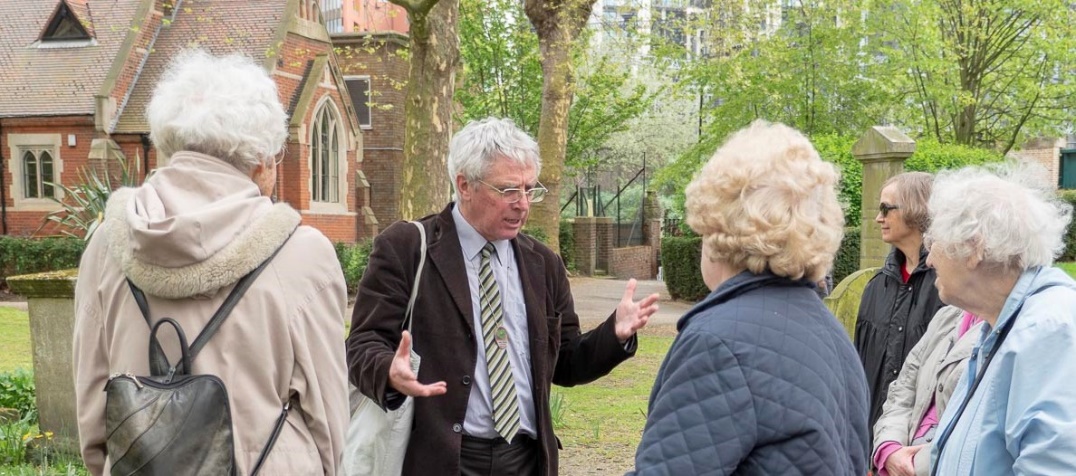 St Pancras Gardens with the Coroner’s Court in the background Photos courtesy Louis Berk