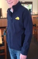 Navy Soft Shell Jacket left arm
