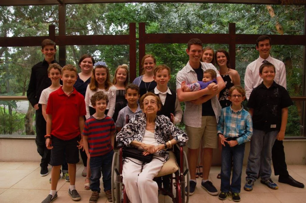 Selma with great grand children
